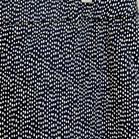 Chicos‎ Pants Womens 12 Blue polka Dot Ankle Stretch Comfort Preppy Twee Career - Picture 2 of 8